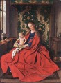 Madonna with the Child Reading Renaissance Jan van Eyck